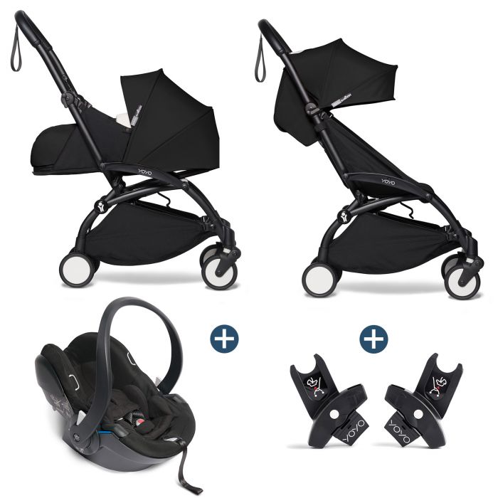 Poussette duo YOYO² pack 6+ et Yoyo car seat by Besafe - Cadre Blanc -  Ginger - Made in Bébé