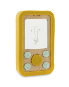 Téléphone bébé bois-silicone