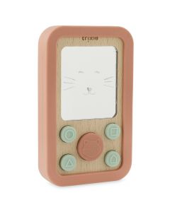 Téléphone bébé bois-silicone