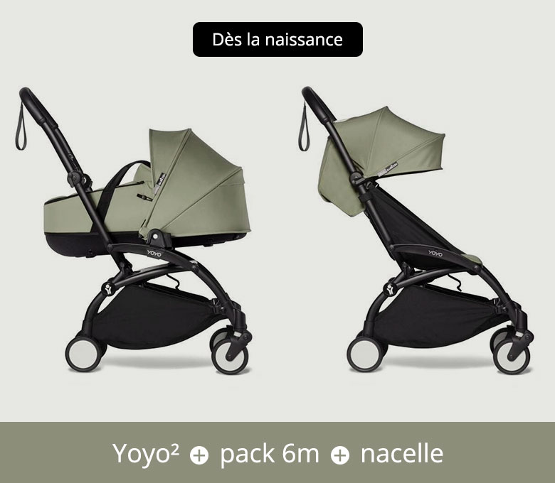 Cale-tête 0+ pour poussette YOYO Noir Babyzen - Dröm Design